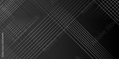 Abstract black background with diagonal lines.Vector monochrome striped texture. Minimal art concept. photo
