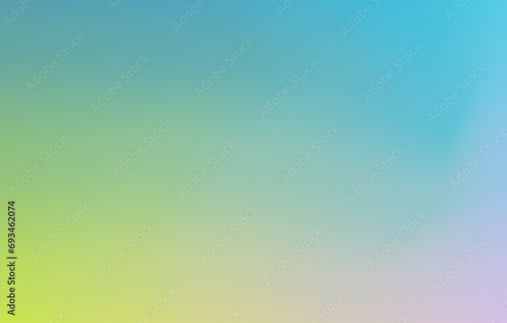 Abstract background, green, blue, yellow, used in blurred gradient design. Computer screen wallpaper. Mesh Gradient.