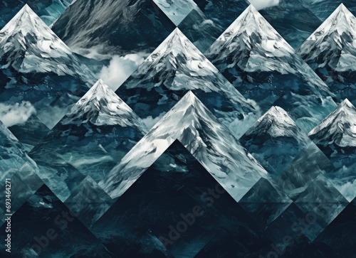 abstract ocean background with geometry shapes and water waves tide comeliness