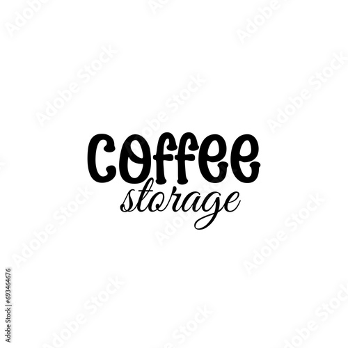 Coffee Storage – Minimalist Coffee Cup Logo with Warehouse Concept