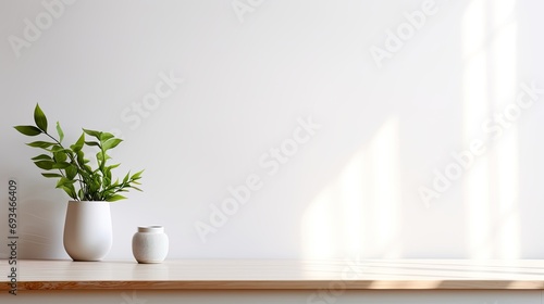 Empty beautiful wood table top counter Minimal cozy counter mockup design for product display.