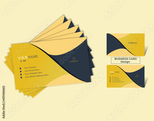Creative Modern Corporate Business Card Design, 