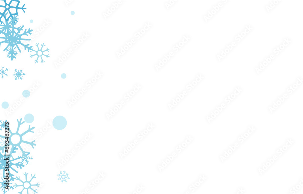 Background with snowflakes design for winter with text space place. Snowflakes background. Vector illustration.