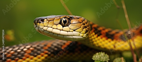 Eastern Garter Snake photographed in Waterloo, Ontario, Canada.