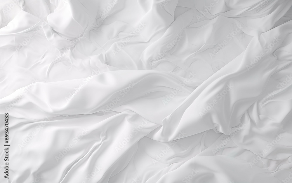 White bedding sheets and pillow backgro