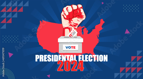 2024 US election illustration design