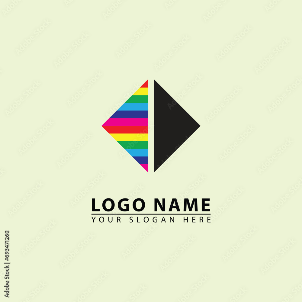 Abstract Triangle shape business vector Logo Sign. Simple design icon logo for business. Abstract Triangle shape business vector Logo Sign. Simple design icon logo for business.