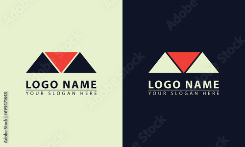 Mountain adventurer icon logo. Mountain adventurer flat design vector icon logo.