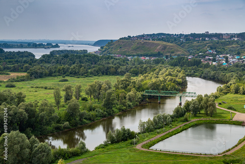 The famous Shishkin ponds in Yelabuga. Tatarstan