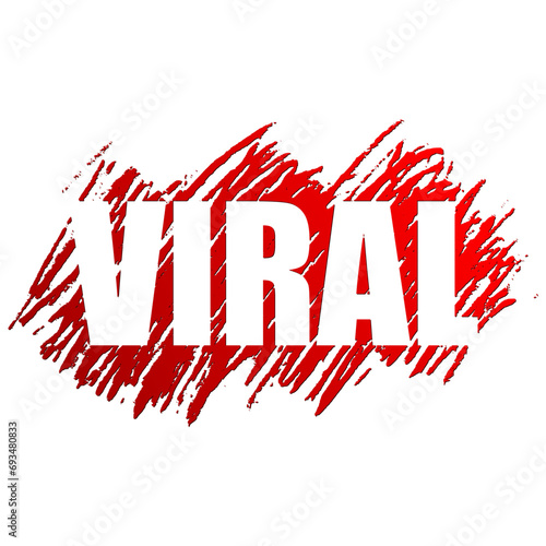 red viral stamp 