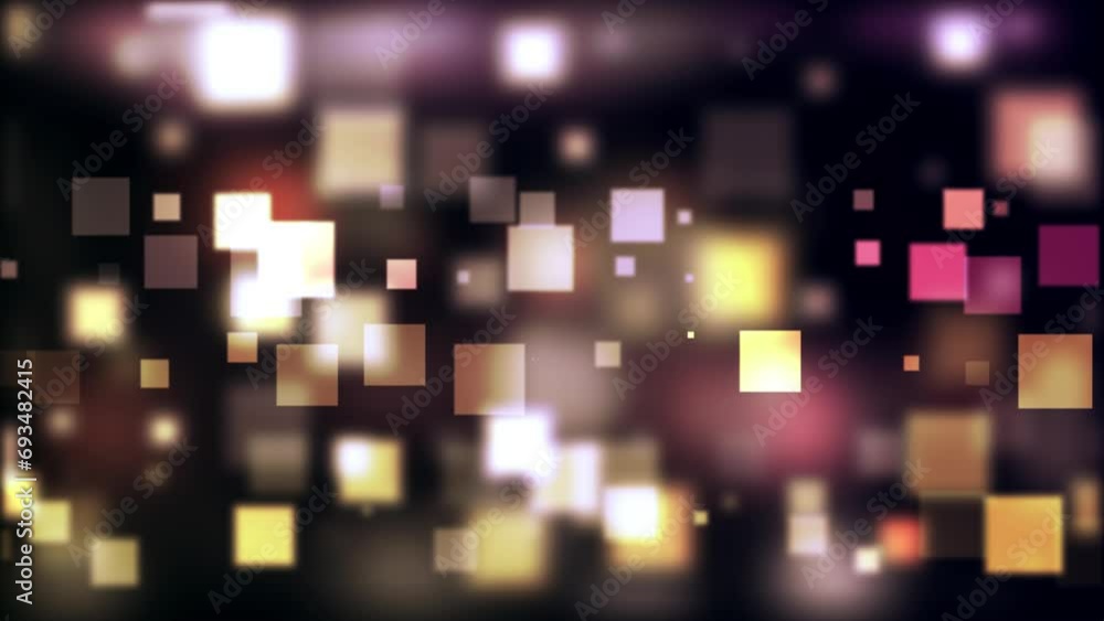 Stockvideon Shining particles with bokeh effect and soft light on dark ...