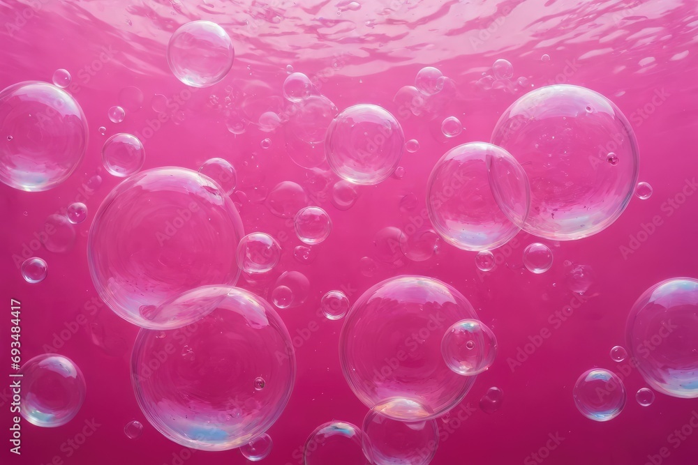 pink underwater bubbles abstract oil