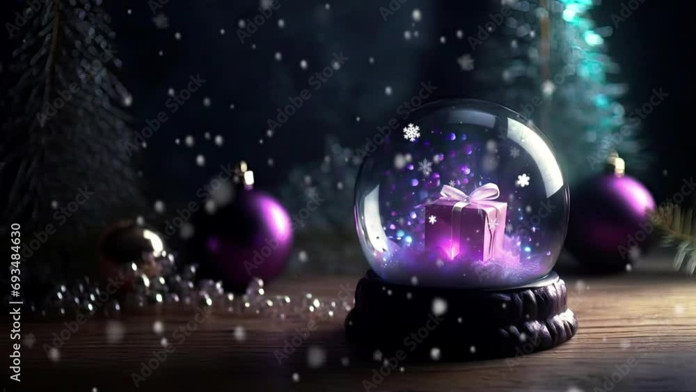 snow globe christmas background video animation , snowfall animation snow globe christmas background video animation , snowfall animation