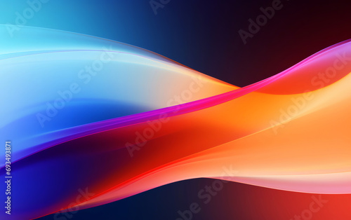 abstract colorful gradient wave desktop background