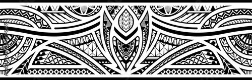 Abstract Polynesian ethnic pattern © lumyaisweet