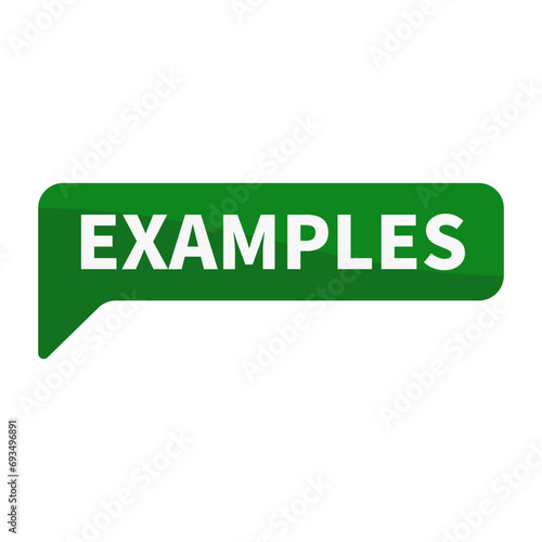 Examples In Green Rectangle Shape For Information Detail Education Marketing Social Media
