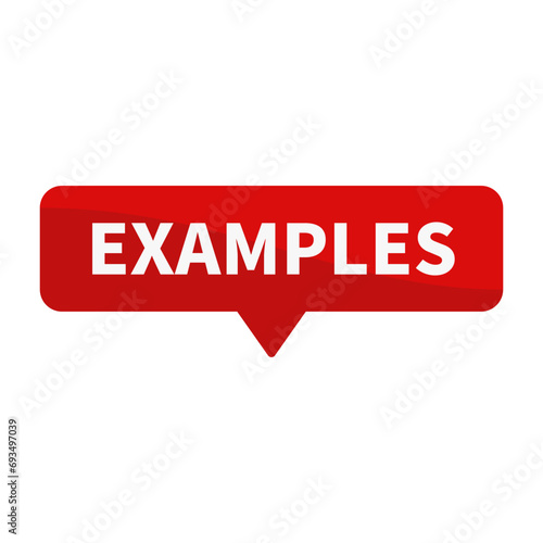 Examples In Red Rectangle Shape For Information Detail Education Marketing Social Media

