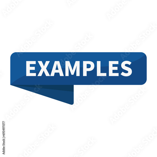 Examples In Blue Ribbon Rectangle Shape For Information Detail Education Marketing Social Media
