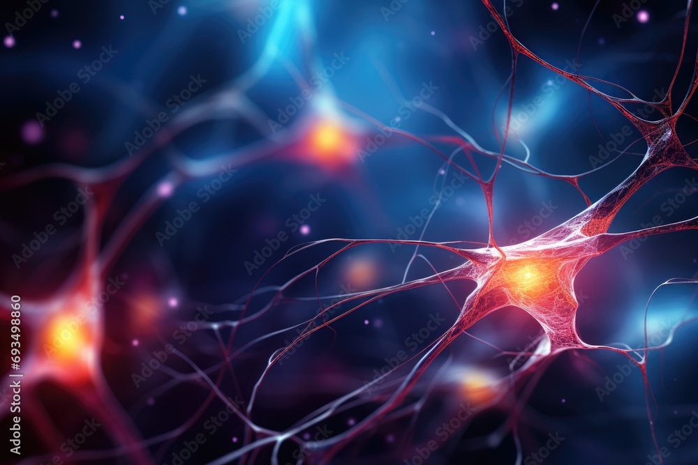 abstract neural background. ai generated abstract neural background. ai generated