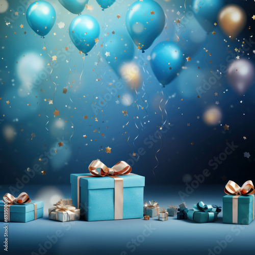 Celebrate in style with this luxury and realistic happy birthday background, perfect for cards and invitations. ai generative © tope007