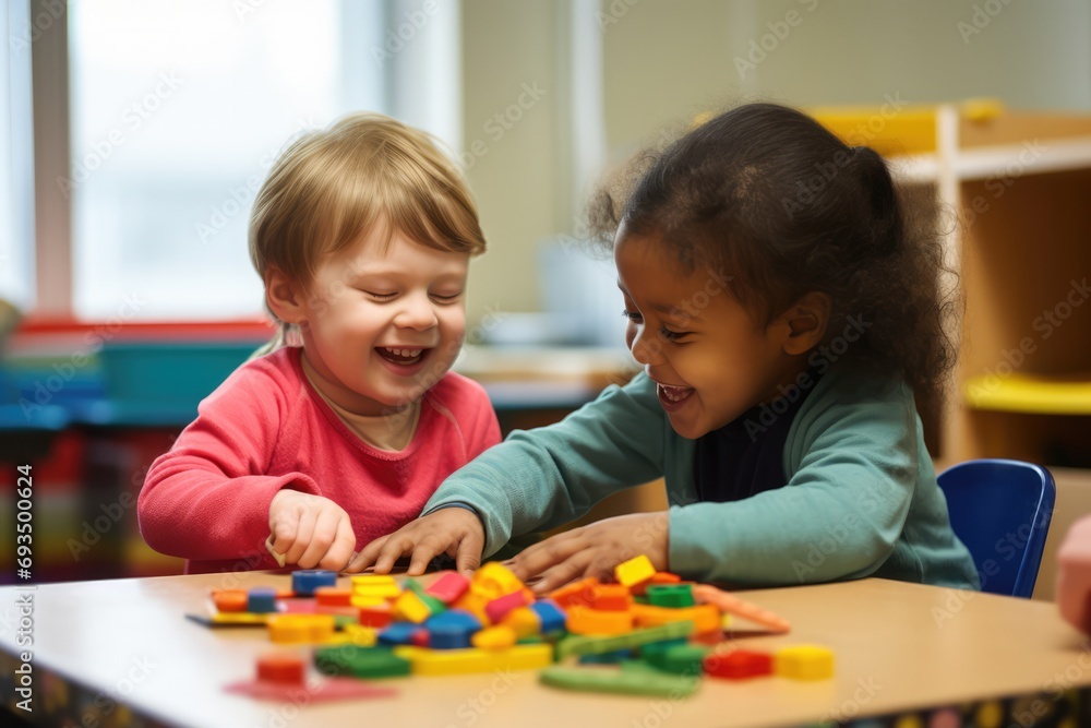 Children With Developmental Disabilities Playing Children With Developmental Disabilities Playing