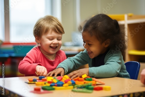 Children With Developmental Disabilities Playing