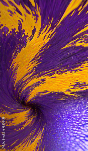 trazos mezclado pinceladas amarillo y purpura violeta, vórtice abstracto textura artístico 