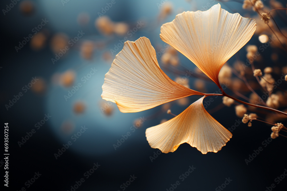 Abstract interpretation of a ginkgo leaf in a simple form. Abstract interpretation of a ginkgo leaf in a simple form.