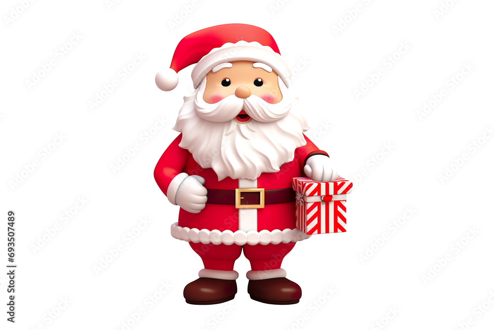 a christmas themed santa claus paper craft with a candy cane is shown, isolated on white background PNG a christmas themed santa claus paper craft with a candy cane is shown, isolated on white background PNG