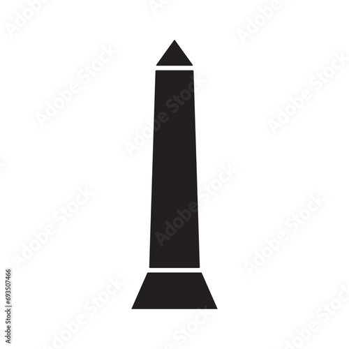 obelisk icon design vector isolated