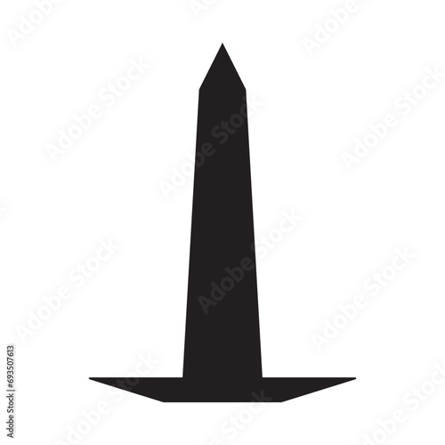 obelisk icon design vector isolated