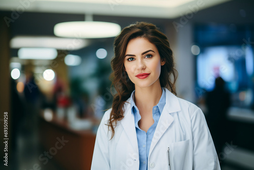 AI generated picture of beautiful woman professional worker