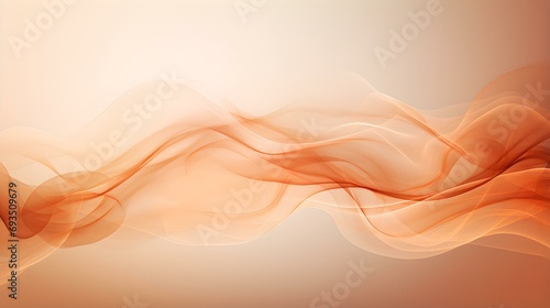 Light Brown Stylized Smoke Wisps. Abstract Background