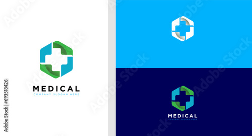 vector medical logo for health service symbol