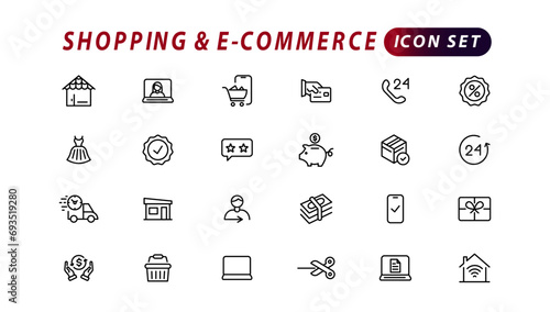 Finance and business line icons collection. Big UI icon set in a flat design. Thin outline icons pack. Vector illustration.