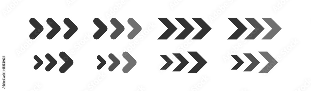 Arrow right icon. Direction pointer symbol. Navigation cursor. Forward sign. Vector illustration. Arrow right icon. Direction pointer symbol. Navigation cursor. Forward sign. Vector illustration.