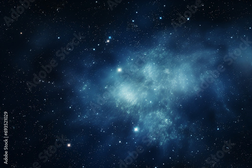 Cosmos background with planets space travel and adventures in dark sky generative AI © Tetiana