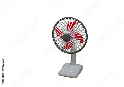 fan isolated on white background