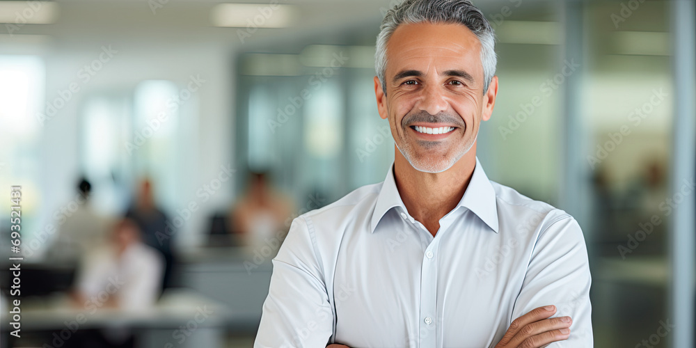 Fototapeta premium Professional business settings featuring men and women of diversity