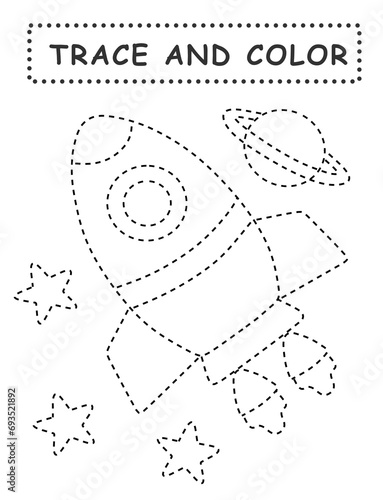 Fotografía Trace and color for children