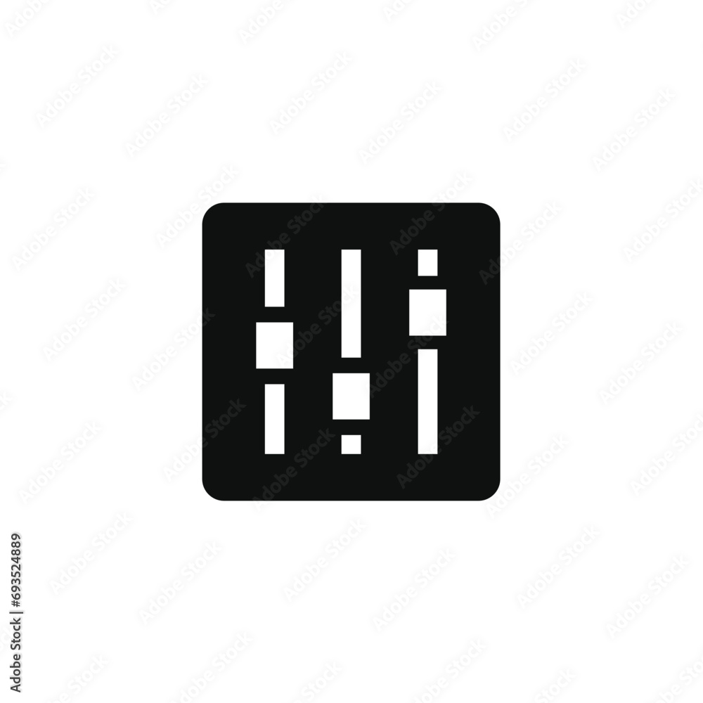 Sound equalizer icon isolated on transparent background Sound equalizer icon isolated on transparent background
