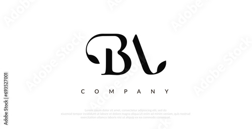 Initial BA Logo Design Vector 
