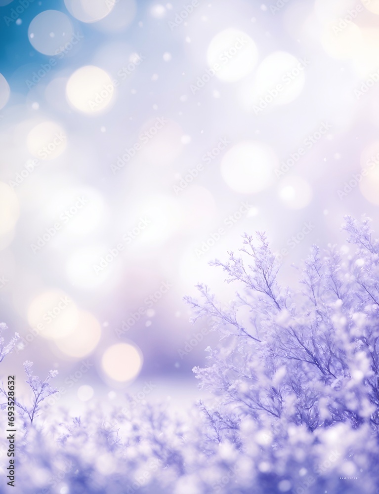 Winter frozen flowers background. AI generated illustration Winter frozen flowers background. AI generated illustration