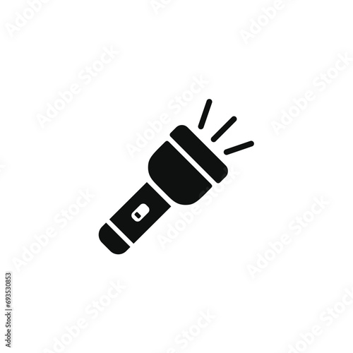 Flash light icon isolated on transparent background