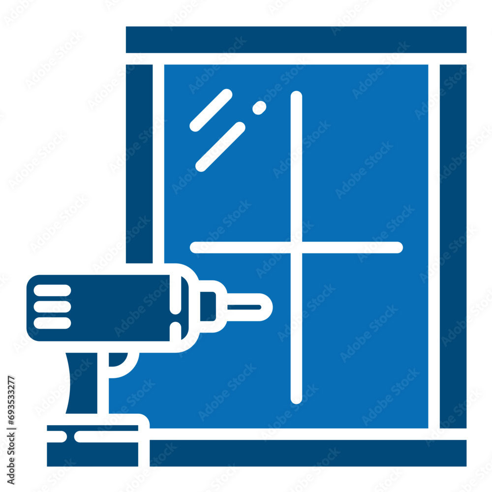 Window Replacement icon line vector illustration Window Replacement icon line vector illustration