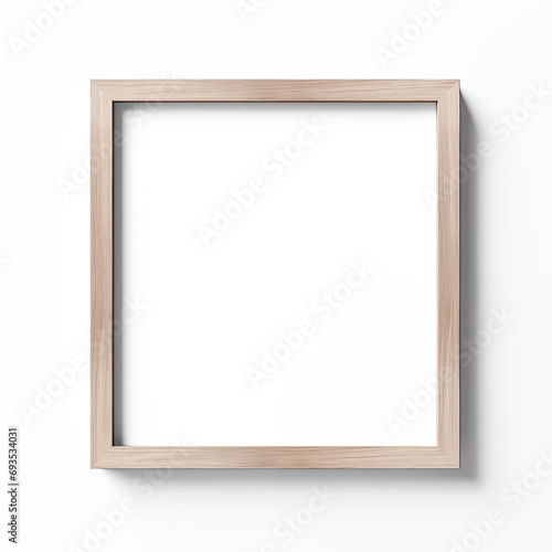 wooden frame isolated with transparent shadows suitable for any kind of background