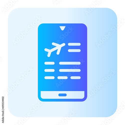 check in gradient icon