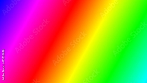 鮮やかな虹色のグラデーションパターン　斜め