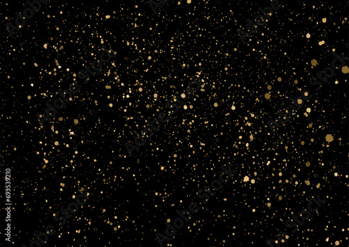 Ink golden blots grunge urban background. Texture Vector. Dust overlay distress grain. Gold paint splatter , dirty, poster for your design.