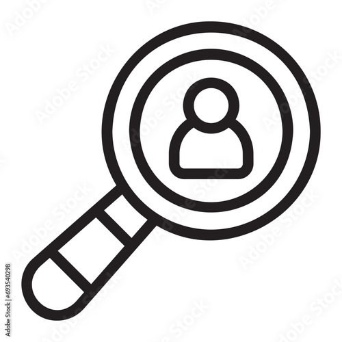 searching line icon